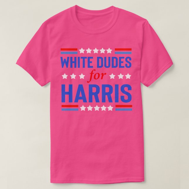 White Dudes for Kamala 5 T Shirt (Design framsida)