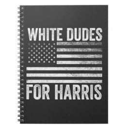 White Dudes For Kamala Harris 2024 Anteckningsbok