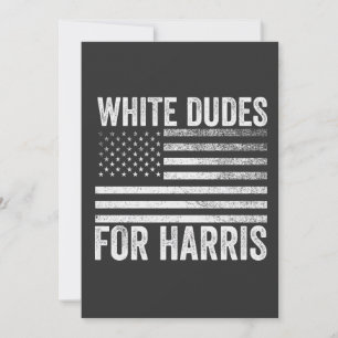 White Dudes For Kamala Harris 2024 Tack Kort