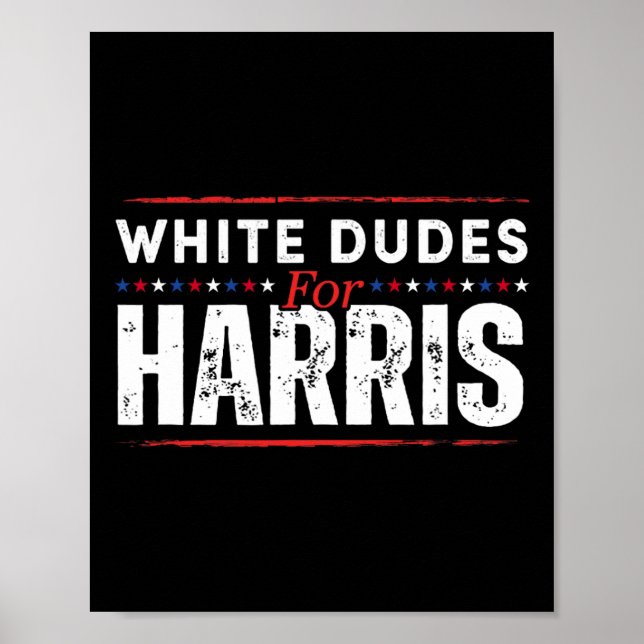 White Dudes for Kamala Harris Manar Poster (Framsidan)