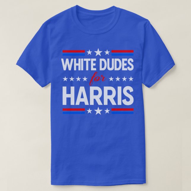 White Dudes for Kamala President T Shirt (Design framsida)