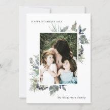 White Dusky Grönt Jul Foliage Photo Lycklig