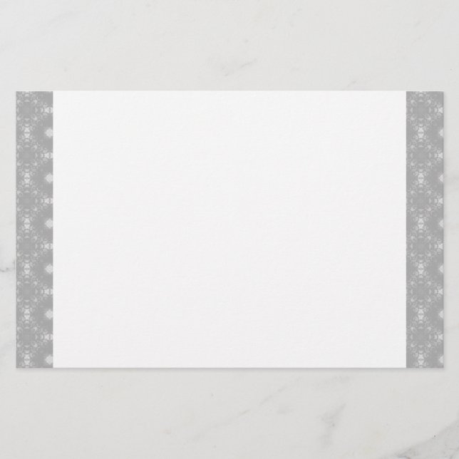 White Edged Signature Pattern Brevpapper (Framsida)