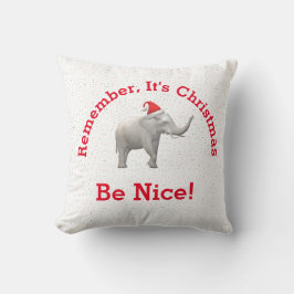 White Elephant/ Baby Jesus Dekorativ kudde