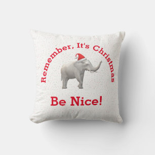White Elephant/ Baby Jesus Dekorativ kudde
