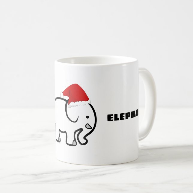 White Elephant Design Coffee Mug Kaffemugg (Framsida höger)