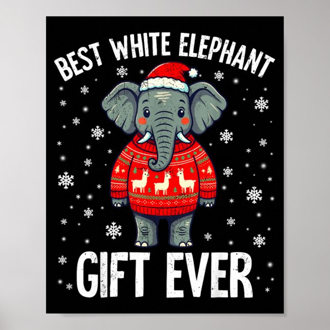 White Elephant Ever Christmas Xmas Under 15 20  Poster (Framsidan)
