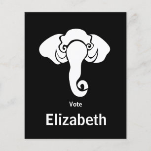 White Elephant Family Home Adress Republican Flygblad