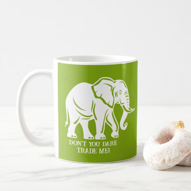 White Elephant Gag Gift Kaffemugg (Med munk)