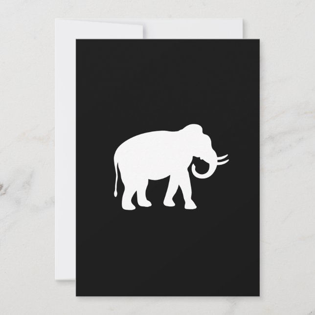 White Elephant Gift Exchange Party Inbjudningar (Framsida)