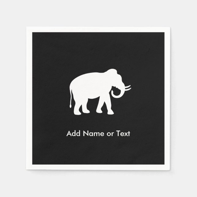 White Elephant Gift Exchange Party Pappersservett (Framsidan)
