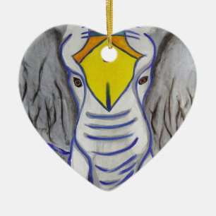 White Elephant Julgransprydnad Keramik
