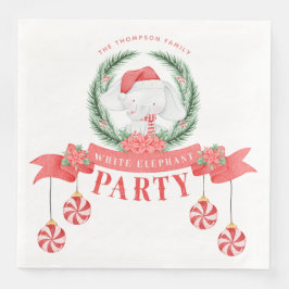 White Elephant-julklapp Exchange Pappersservett