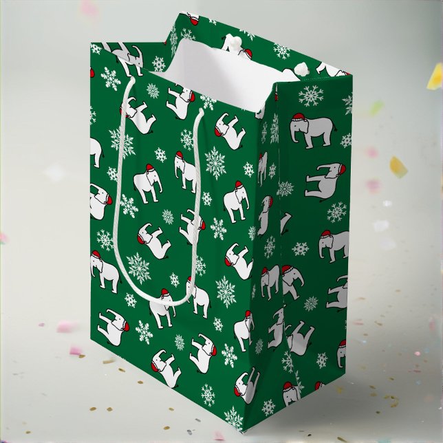 White Elephant Party jul (Grönt) Gift Bag (Skapare uppladdad)