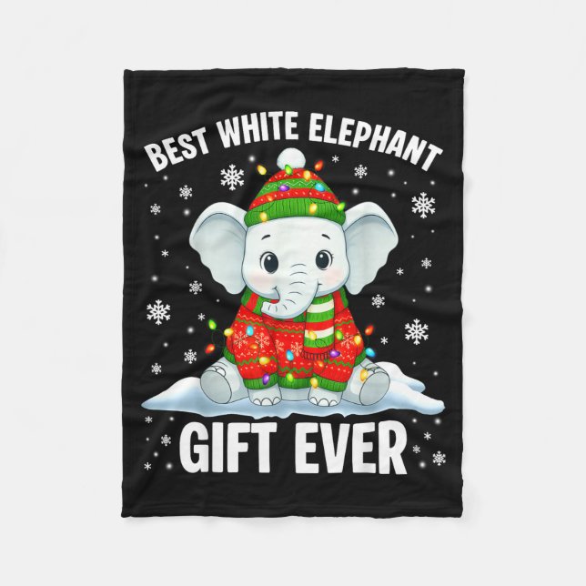 White Elephant Pjs For Adults Under 15 20  Fleecefilt (Framsidan)