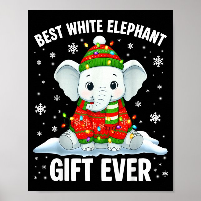White Elephant Pjs For Adults Under 15 20  Poster (Framsidan)