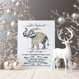 White Elephant Ugly Sweater Party-inbjudan Inbjudningar
