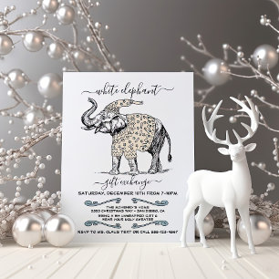 White Elephant Ugly Sweater Party-inbjudan Inbjudningar