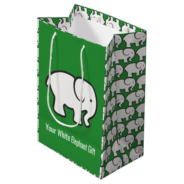 White Elephants Design Gift Bag (Framsidan Vinklad)