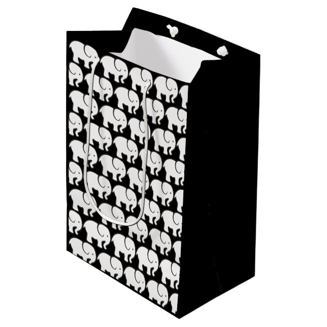 White Elephants Design Gift Bag (Framsidan Vinklad)