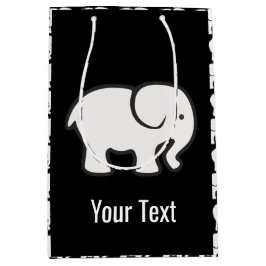 White Elephants Design Gift Bag