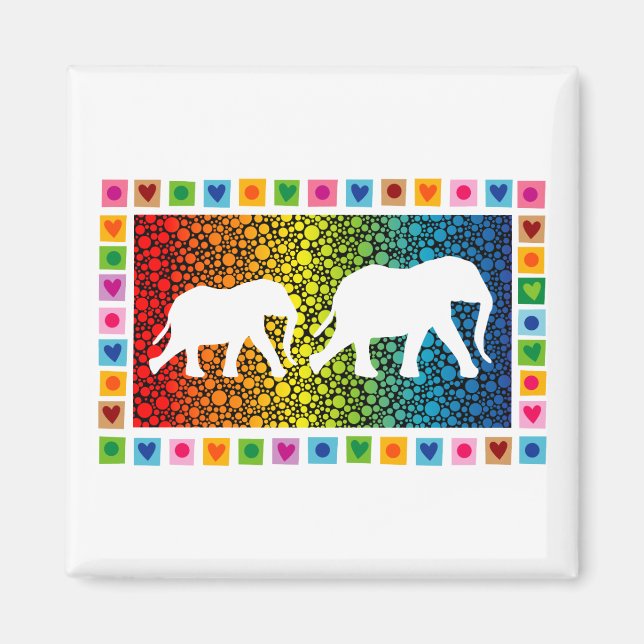 White Elephants Magnet (Framsidan)