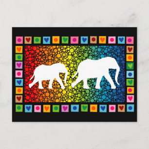 White Elephants Vykort