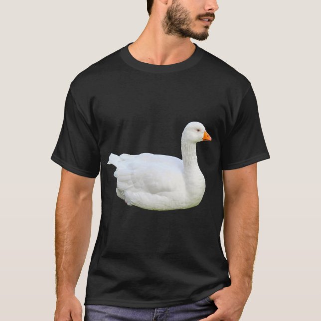 White Emden Goose T-Shirt (Framsida)