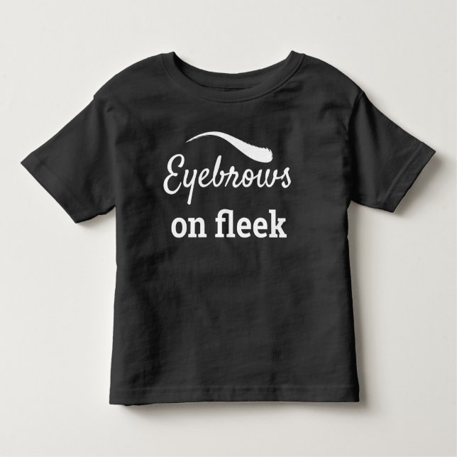 White Eyebrows on Fleek Trendig Flawless Stil, ZFJ T Shirt (Framsida)