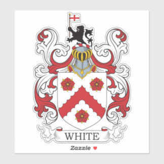 White Family Crest Klistermärken