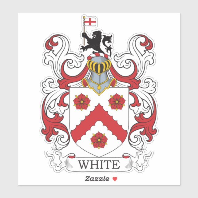 White Family Crest Klistermärken (Ark)