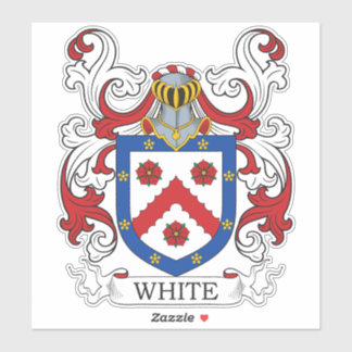 White Family Crest Klistermärken