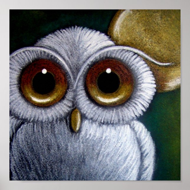 WHITE FANTASY SNOWY UGGLA Poster (Framsidan)