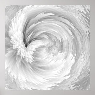 White Feathers Angel Vingar Abstrakt Victorian Poster