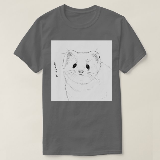 White Ferret T Shirt (Design framsida)