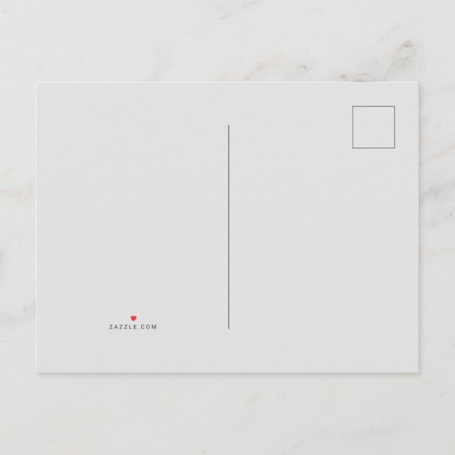 White #FFFF, Aqua Dimma Meddelande Vykort (Baksida)