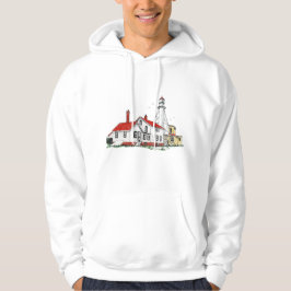 White Fish Point fyr Michigan Hoodie