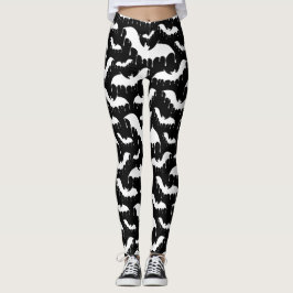 White Fladdermus Moth Nu Goth Gothic Alternative Leggings