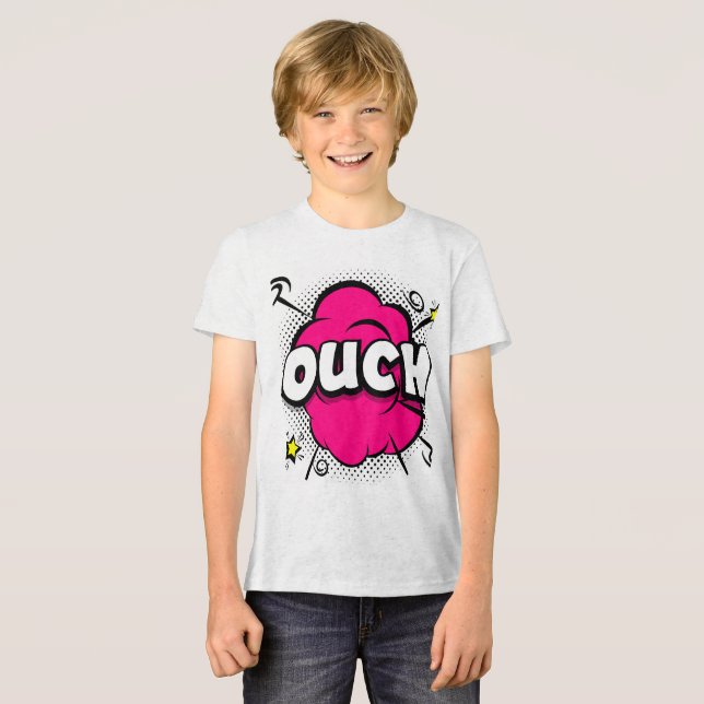 White Fleck Bella + Canvas Youth Tri-Blend T Shirt (Framsida Full)