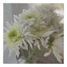 White Flower Bouquet Kanvastryck