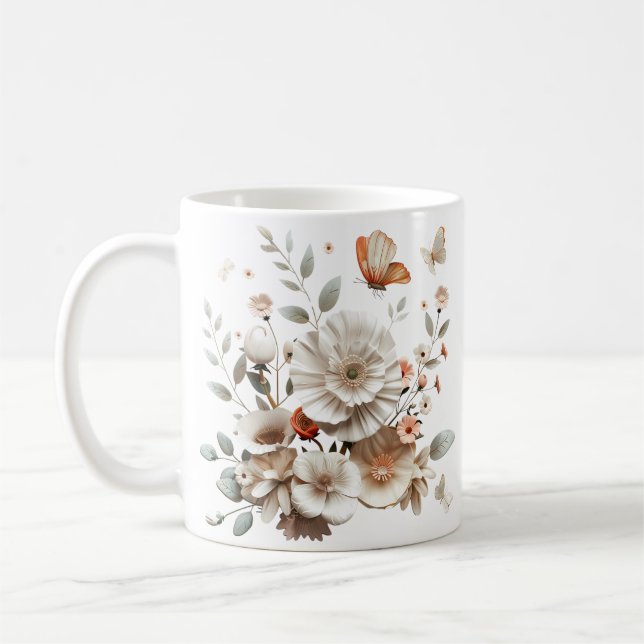 White Flower Mugg (Vänster)