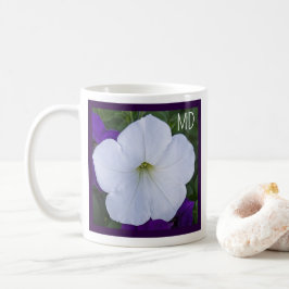 White Flower Photo Beauty for Ashes Bible Verse Kaffemugg