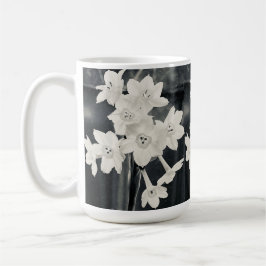 White flowers kaffemugg