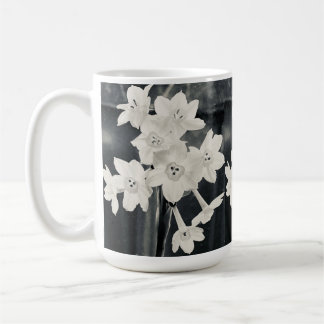 White flowers kaffemugg