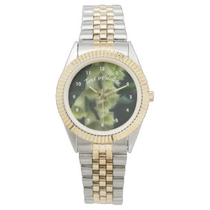 White Foxglove Flowers Personlig Armbandsur
