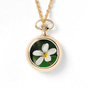 White Frangipani Armbandsur