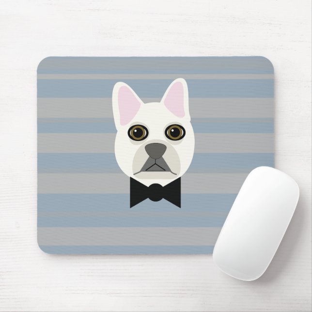 White Fransk Bulldog, Rand Musmatta (Med mus)