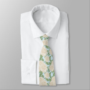 White Garden Morsa Flower Mönster Slips