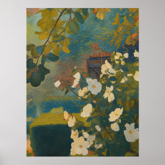 White Garden Poster