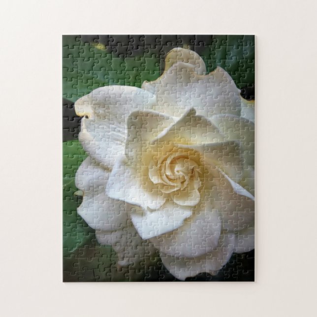 White Gardenia Flower Pussel (Vertikal)